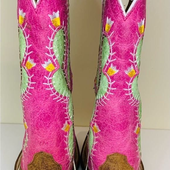 Marcie Bean Women’s Prickly Pear Pink Cactus Sensation Cowboy Boot SZ 8! - Picture 7 of 14